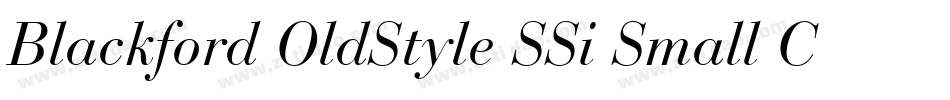 Blackford OldStyle SSi Small Caps字体转换